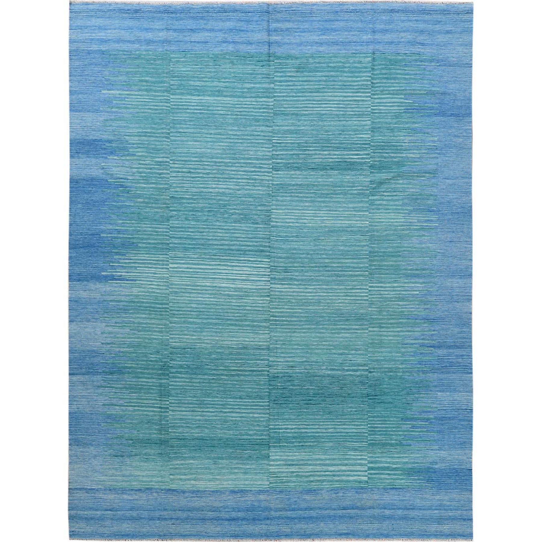 Modern & Contemporary Wool Hand-Woven Area Rug 9'1